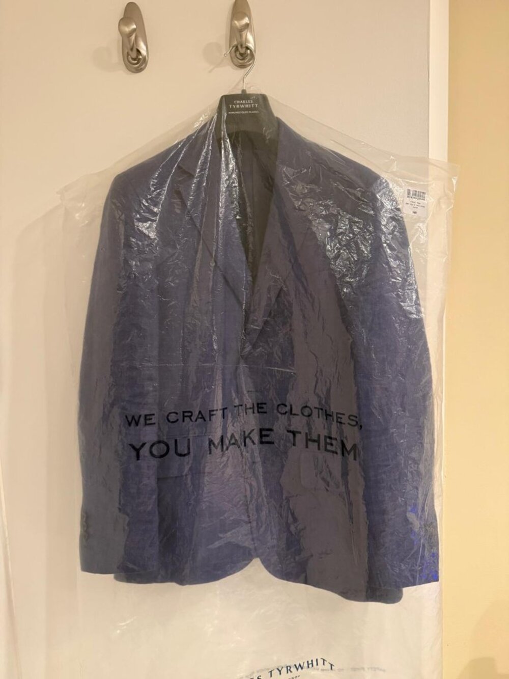Slim Fit Linen Cotton Jacket (Cobalt Blue) - Picture 2 of 7